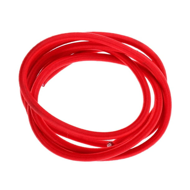 Rojo 0.16 '' Cuerda Elástica Cable de Choque Carro Carro Portaequipajes tejado Remolques Kayaks 1.6 3.3 6.6 9.8 65.6 98 164 246 Pi 2m kusrkot Cuerda Elástica para Bungee