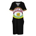 thumbnail image 4 of Vestido holgado con bolsillos y logotipo de Marmite para fans, vestido de fiesta, ropa de mujer, 4 of 7