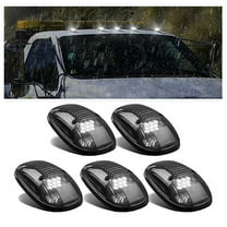 Danieerclosy No Drill Cab Lights, Solar Powered Cab Lights for Truck, Wireless Truck Cab Lights, Solar Wireless Cab Lights For Truck No Drill, Wireless Cab Lights for Truck (White Light, 5Pcs)