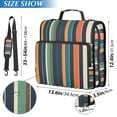thumbnail image 2 of FORMRS Zipper Binder with Shoulder Strap 2-inch Ring 500 Sheet Capacity File Bag, Navy Blue Stripes, 2 of 5