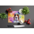 thumbnail image 4 of Basset Hound Hippie Dawg Glass Cutting Board Large 12 in x 15 in, 4 of 5