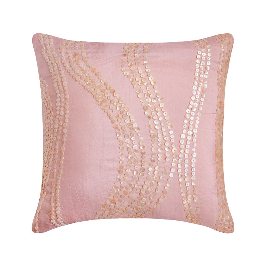 Pink Pillow Cover 12x12 inch (30x30 cm), Luxury Pink Decorative Pillow