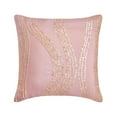 thumbnail image 1 of Toss Pillow Covers, Pillow Cover Pink, Luxury 22x22 inch (55x55 cm) Pillow Cover, Pink Pillow Cover, Mother Of Pearls Pillow Cover, Art Silk Pillow Striped French - Angelic Charm, 1 of 3