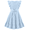 Light Blue, variant on Arshiner Girls Spring Summer Dresses Flutter Sleeve A-line with Belted Pockets Casual Party Dress