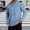 Blue, variant on Adult Men Polo Shirts Long Sleeve Quarter Zipper Polo Tees Basic White Mens Casual Dress Shirt