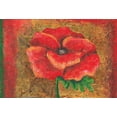thumbnail image 2 of Budd, Tiffany 24x18 Gold Ornate Wood Framed with Double Matting Museum Art Print Titled - Red Poppy, 2 of 4