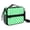 Green and White, variant on Green and White Checkered Pattern Insulated Lunch Bag with Shoulder Strap and Bottle Holder,Bento School Lunch Bag Box,11x9.5x3.5 Inches
