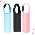 thumbnail image 5 of 3 fundas para botellas con aislamiento térmico, bolsa de transporte de neopreno (negro, azul cielo y rosa)., 5 of 5