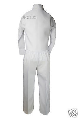 Baby Boy Toddler Kid Teen Baptism Christening Formal Wedding Vest Set Suits S-20