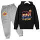 thumbnail image 3 of Sudadera con capucha divertida para niños, conjunto de 2 piezas con capucha y pantalones informales para bebés y niños, ropa estampada con dibujos animados de Sam el bombero, 3 of 5