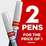 Tile Grout Pen White PECTRO Pack x 2 Grout Whitener with 4 Extra Nibs - Grout paint pen - Restore and Renew Grout Lines in Bathrooms & Kitchens - Waterproof Grout Reviver - Tile Grout Repair