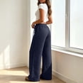 thumbnail image 4 of Samdudou Girls Wide Leg Capri Sweatpants Elastic Waist Cropped Lounge Trousers Casual Baggy Athletic Bottoms with Pockets for Summer Vacation Size 1-9 Years, 4 of 7