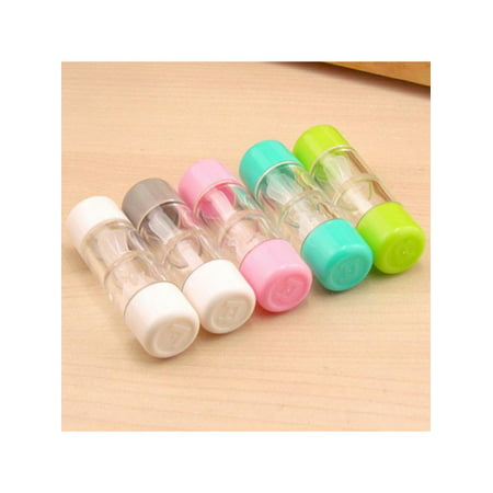 Taykoo Portable Cute Candy Color Glasses Case Cosmetic Contact Lens