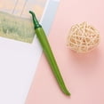 thumbnail image 4 of Clearance Sale! 1PC Food-Shaped Gel Pen, 0.5mm Pepper Novelty Ballpoint for Creative Writing, Plastic, for Office & Home, (17cm, Green), 4 of 8