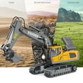 thumbnail image 4 of Fridja 1:20 Scale 11 Channel Alloy Remote Control Excavator with Realistic Sound Effects, 680° Rotation & LED Indicators, 2.4GHz RC Construction Vehicle Toy, 4 of 14