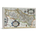 thumbnail image 1 of ARTCANVAS Map of Portugal 1579 Canvas Art Print by Abraham Ortelius - Size: 40" x 26" (1.50" Deep), 1 of 9