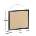 thumbnail image 4 of Flash Furniture Juno Linen Wall Mount Board with Push Pins Black Frame 18" x 24" (HGWALIN18X24BLK), 4 of 9