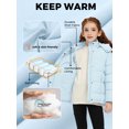 thumbnail image 6 of Wantdo Girl's Recycled Coat Waterproof Winter Jacket Insulated Puffer Jacket Light Blue 6/7, 6 of 10