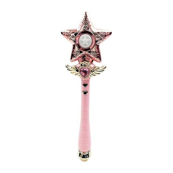 Accesorios fotográficos de varitas de princesa para niñas, accesorios de disfraces para juegos de rol de carnaval Estrellas Rosa