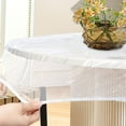 thumbnail image 4 of 40-44 in Clear Round Table Cover Protector, STONCEL Elastic Edged PVC Round Plastic Tablecloth, Round Vinyl Table Cover Table Protector Durable Reusable Transparent Wipeable Use in Outdoor/Indoor, 4 of 9