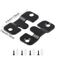 thumbnail image 5 of Sylvtty 1 Pair Wall Mounting Bracket Picture Hanger Rustproof Corrosion Resistant 10kg Load-capacity Easy to Install Black Flush Mount Brackets, 5 of 7