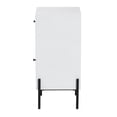 thumbnail image 5 of Baxton Studio Nefeli Mid-Century Transitional White Finished Wood and Black Metal 1-Drawer Storage Cabinet, 5 of 10