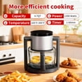 thumbnail image 2 of 4.7QT Glass Air Fryer, Non-Toxic 10-in-1 Presets for Healthy Meals, Dishwasher Safe & Easy Clean - Gray, 2 of 8