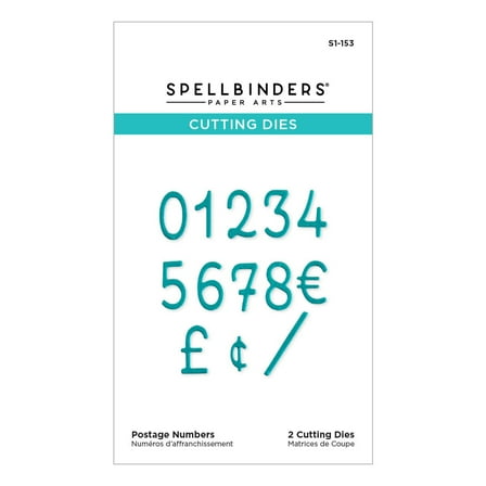 Spellbinders Etched Dies-Postage Numbers