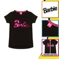 thumbnail image 3 of Barbie Text Logo Girls Reversible Sequin T-Shirt | Official Merchandise, 3 of 5