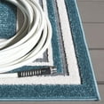 thumbnail image 4 of SAFAVIEH Cabana Rado Bordered Indoor/Outdoor Area Rug, Turquoise/Ivory, 9' x 12', 4 of 16
