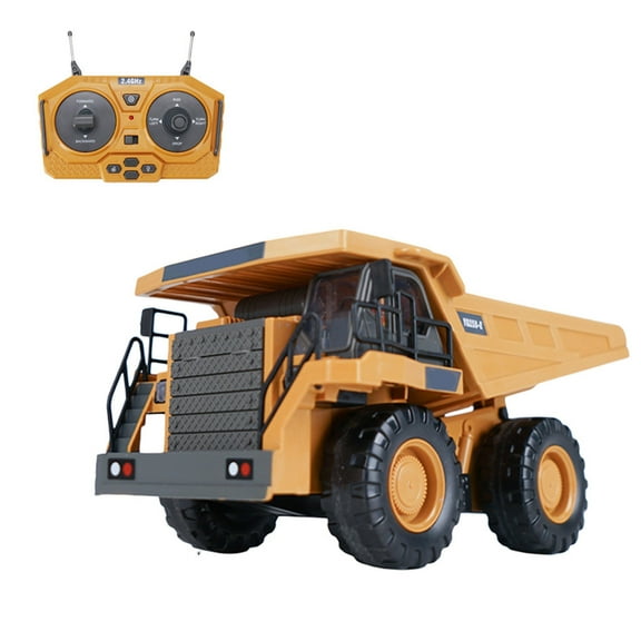 Interesting Engineering Vehicles Remote Control Bulldozer and Loader Set (9-Channel), 2.4GHz RC Construction Vehicles, Made of Metal Alloy, with Cool Lights and Sound Effects