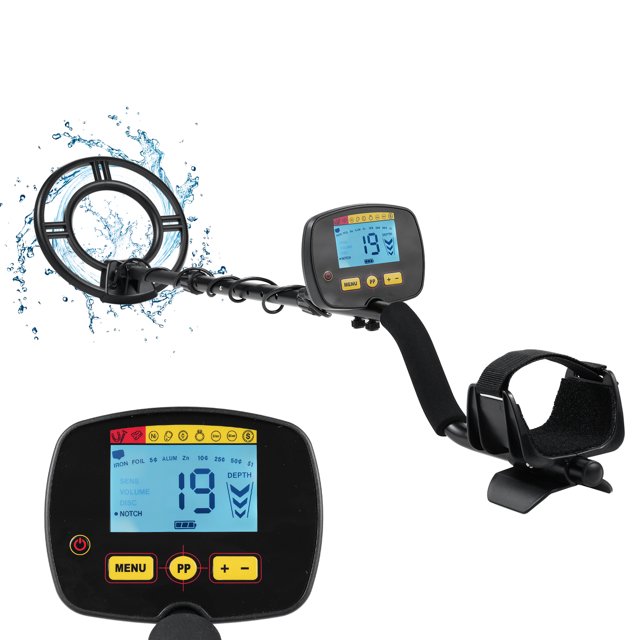 Metal Detector for Adults Professional High Sensitivity Waterproof Search Coil 4 Adjustable Modes LCD Backlight Display Pinpoint Function Ideal for Gold Detection