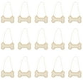 thumbnail image 1 of 30 piezas de huesos de perro de madera sin terminar, rebanadas de madera para manualidades con 30 piezas de cuerdas de cáñamo, 1 of 8