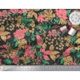 thumbnail image 3 of Soimoi Cotton Duck Fabric Leaves & Floral Artistic Print Sewing Fabric Yard 56 Inch Wide, 3 of 3