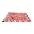 thumbnail image 2 of Ahgly Company Machine Washable Indoor Rectangle Abstract Red Modern Area Rugs, 2' x 4', 2 of 4