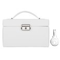 thumbnail image 2 of Three Layer PU Leather Jewelry Storage Box Necklace Rings Earrings Holder Organizer, 2 of 8