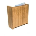 thumbnail image 4 of Teak Grate Front Magazine Rack - 10-1/2" W x 11-1/4" H x 4-3/8" D, 4 of 4