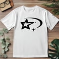 thumbnail image 3 of Playera Blanca Camiseta Unisex Estampada Estrella Y2k, 3 of 4
