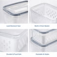 thumbnail image 4 of Fruit and Vegetable Storage Containers for Fridge, 3-in-1 Fresh Keeping Box with Lid and Colander, Multi-Size Produce Storage Bins for Kitchen Organization, 4 of 8