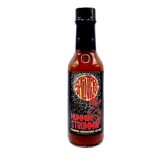 Splintered Sauce™ Hummin' & Strummin' Hot Sauce.   Carolina Reaper/Strawberry Hot Sauce