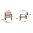 thumbnail image 5 of Moe's Home Collection Vecchia Occasional Chair Fabric Beige, 5 of 6