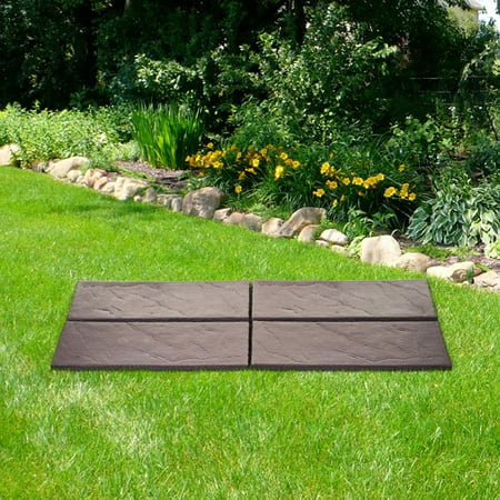 Brown Realistic Rock Style Garden Path by Trademark Home - Walmart.com