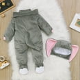 thumbnail image 6 of Baby Winter Baby Girl Boy Romper Baby Boys Hoodie Jumpsuit Warm Long Sleeve Outwear Winter Clothes for 6-12 Months, 6 of 8