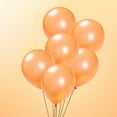 thumbnail image 5 of 20 globos de látex de 10 pulgadas para fiestas, globos brillantes nacarados gruesos para decoraciones de cumpleaños (naranja), 5 of 5