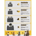 thumbnail image 2 of Conlun Double Layer Honeycomb Cat Litter Mat, Non-Slip & Washable, Gray, 24" x 18", 2 of 8