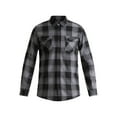 thumbnail image 5 of Burnside Men's and Big Men's Modern Fit Plaid Flannel Shirt with Long Sleeves, Sizes S-2XL, 5 of 5