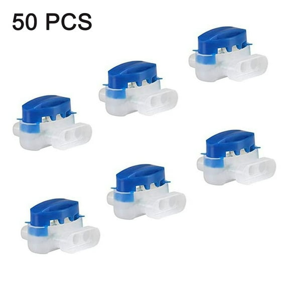 3 Wire Connectors, Electrical Self-Stripping Pigtail Connectors, Moisture Resistant & Flame Retardant, Insulated Connectors for 22-14 AWG Cables 50 PCS