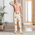 thumbnail image 2 of Pofeuu Squirrel Maple Leaves And Nuts Print Men's Pajama Pants, Soft Lounge Pajama Pants with big pockets for Men Plaid Pj Bottoms-Small, 2 of 6