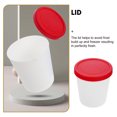 thumbnail image 2 of Round Ice Cream Container Freezer Ice Cream Tub Portable Ice Cream Container with Silicone Lid, 2 of 9