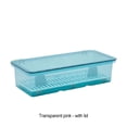 thumbnail image 2 of Bewildely Caja De Almacenamiento De Vajilla Elegante Adecuada Para Diferentes Estilos De Cocina Soluciones De Almacenamiento Fáciles De Limpiar Cocina y Comedor Rosa, 2 of 6